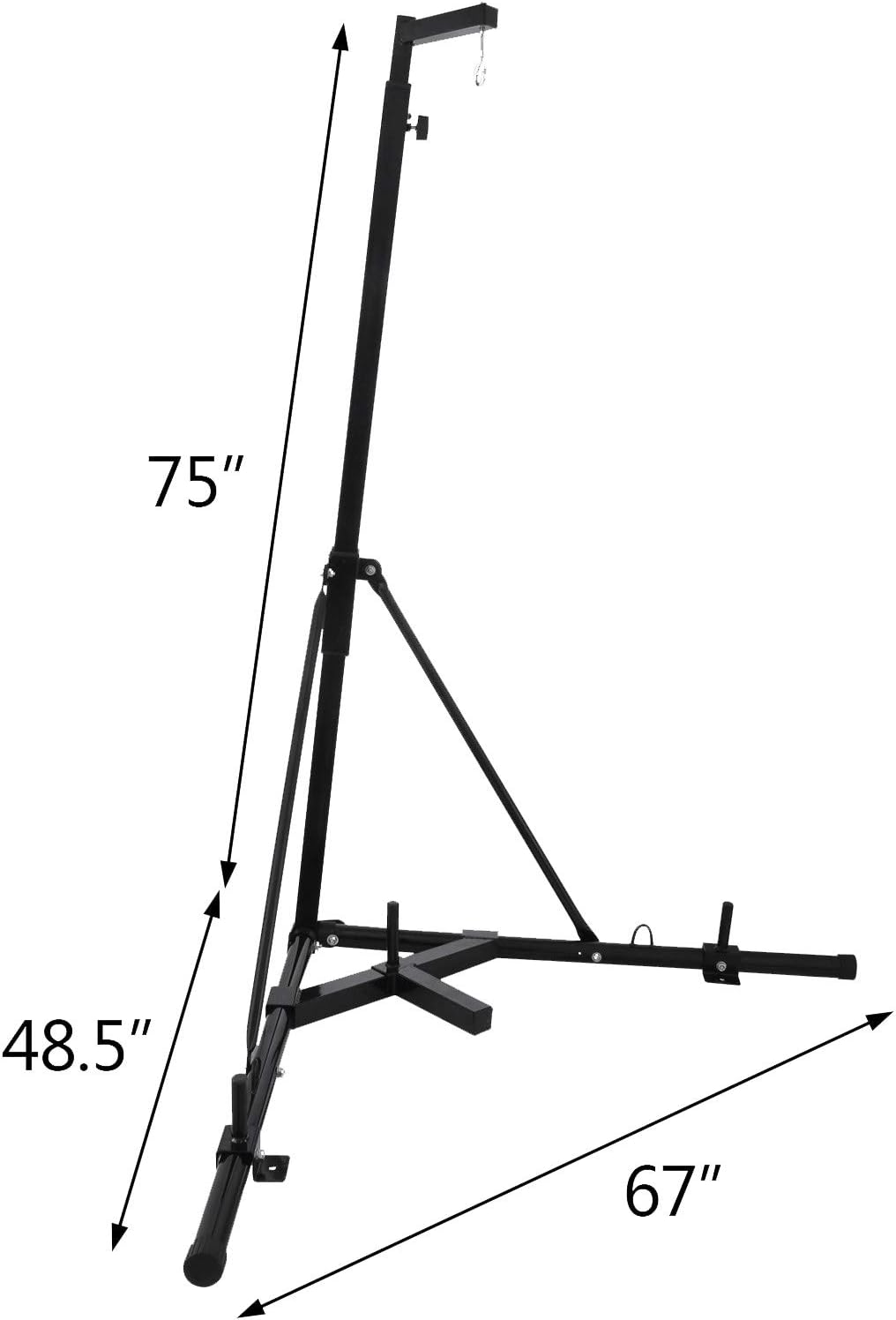 Vevor dual station boxing stand free standing heavy bag stand folding boxing bag stand for heavy bag kick punching training Clearance