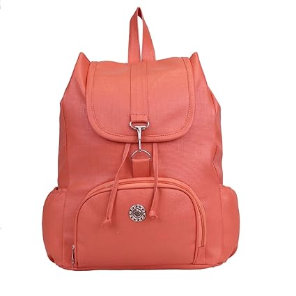 Tip Top Fashion Women Backpack with Beautiful Pitch Color New Style with Genuine Quality