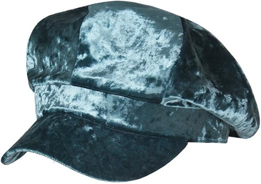 velvet newsboy hat