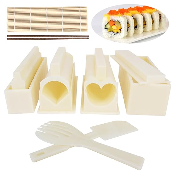 benail DIY Sushi-Kit für Anfänger, kommt mit 100% Bambus Sushi-Matten und Stäbchen