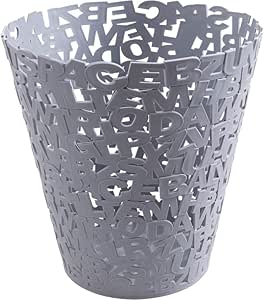 T5S6 Basura Bote de Basura de plástico Puede patrón de la Letra diseño