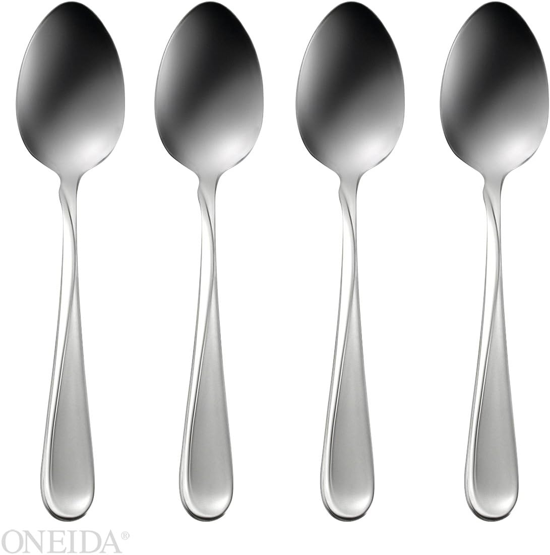Silverware Set 18/10 Stainless Steel - Elegant Flatware Set of 20 Pieces - Eating Utensils for 4 People - Modern Cutlery Kit of Dinner Forks - Spoons Knives Dessert Forks and Spoons (B - Victoria)