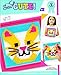 Colorbok 59338 Cat Learn to Sew Needlepoint Kit, 6-Inch by 6-Inch Pink Frame