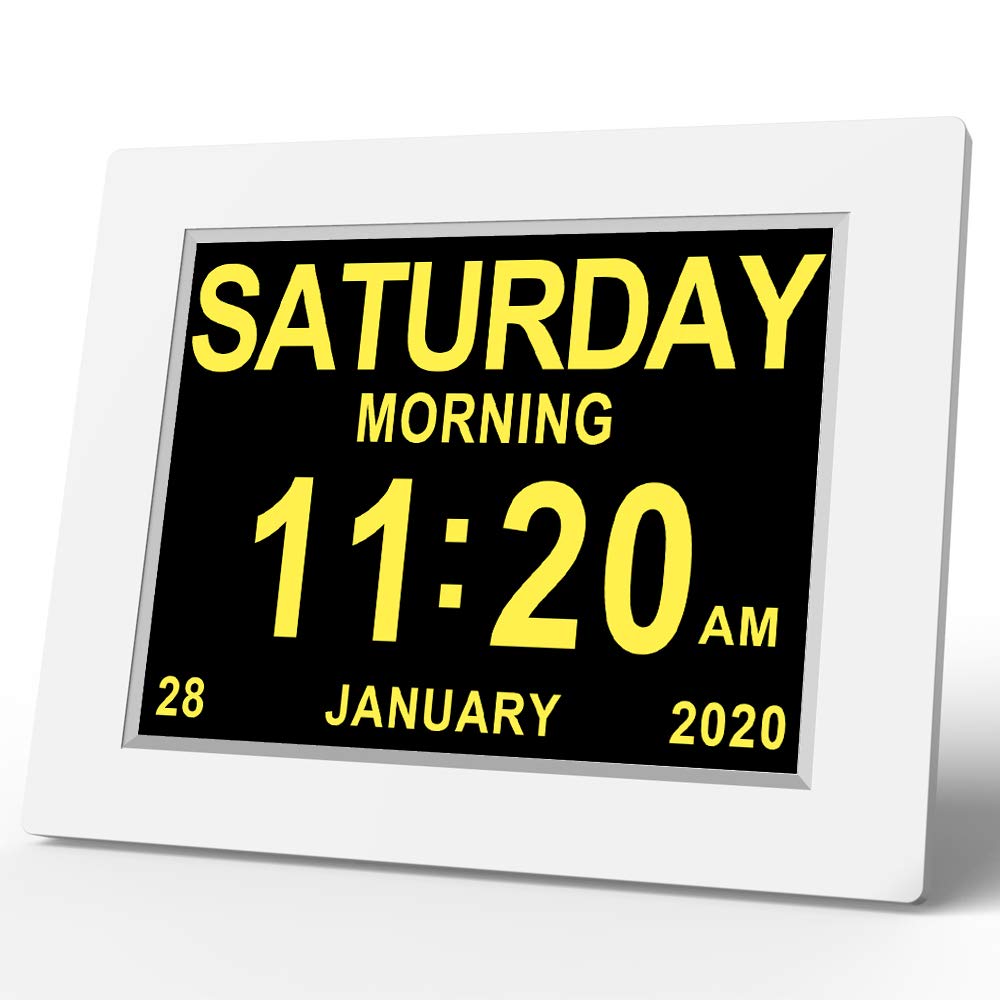 Buy 8" Extra Large Display Digital Alarm Clock with Day and Date