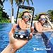 Samsung Galaxy S8 Waterproof Case, UBeesize Transparent-back ShockProof Protective Case with Dirtproof Snowproof Full Body Cover for Galaxy S8 (5.8 inches)