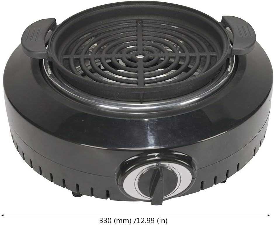 review Nologo W-XS Electric Grill,Indoor Smokeless Fryer,Fast and Uniform Thermal Conductivity,Not Easy to Oxidize,Durable and Safe,Suitable for Home Kitchen and Outdoor Barbecue,Convenient