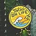 Asilda Store Stoked on Life Patch || Iron on or Sew On Embroidered Patch Badge | Travel + Nature + Outdoors + Adventure | Vintage Vibe | Great on Backpacks and Clothing