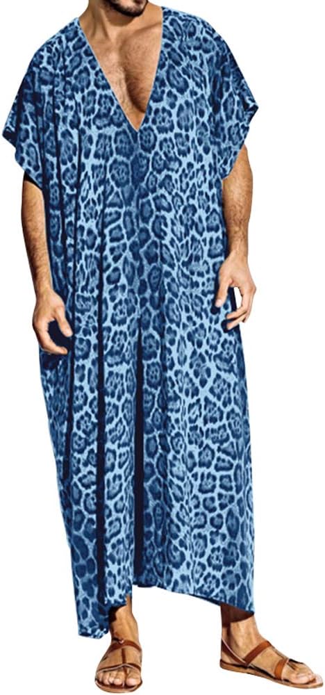 leopard print robe mens