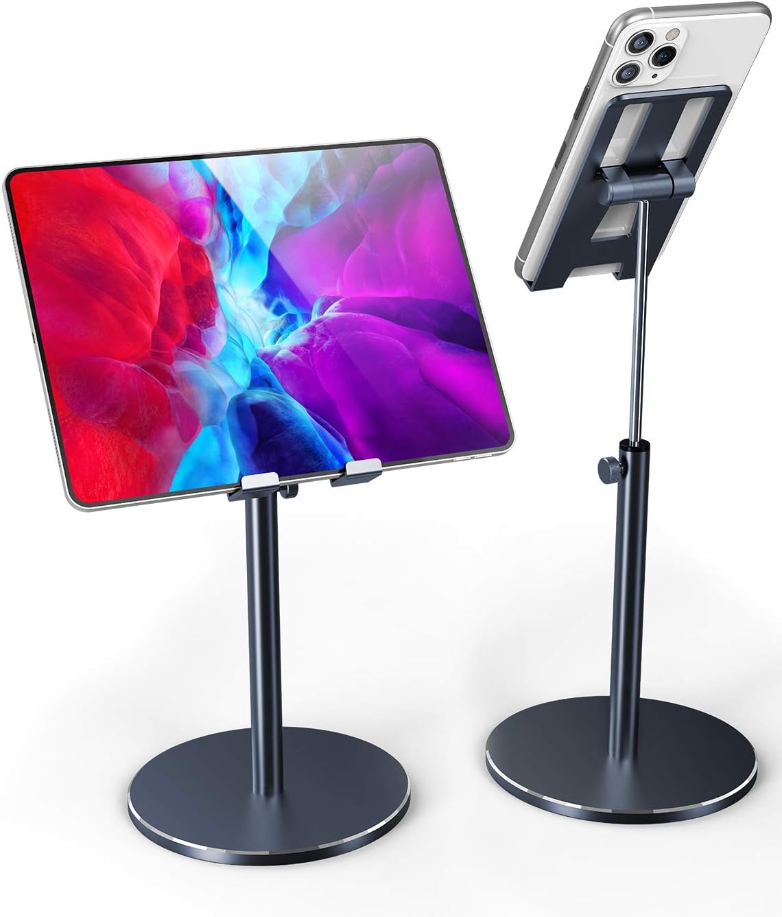 Fitfort Tablet Stand, Adjustable Tablet/Phone Holder of Aluminum Alloy Material, Case Friendly Stable Tablet Stand for iPad, iPad Air, iPad Pro 10.5, Samsung Tabs, and Phones Under 10.5-inch: Home Audio & Theater