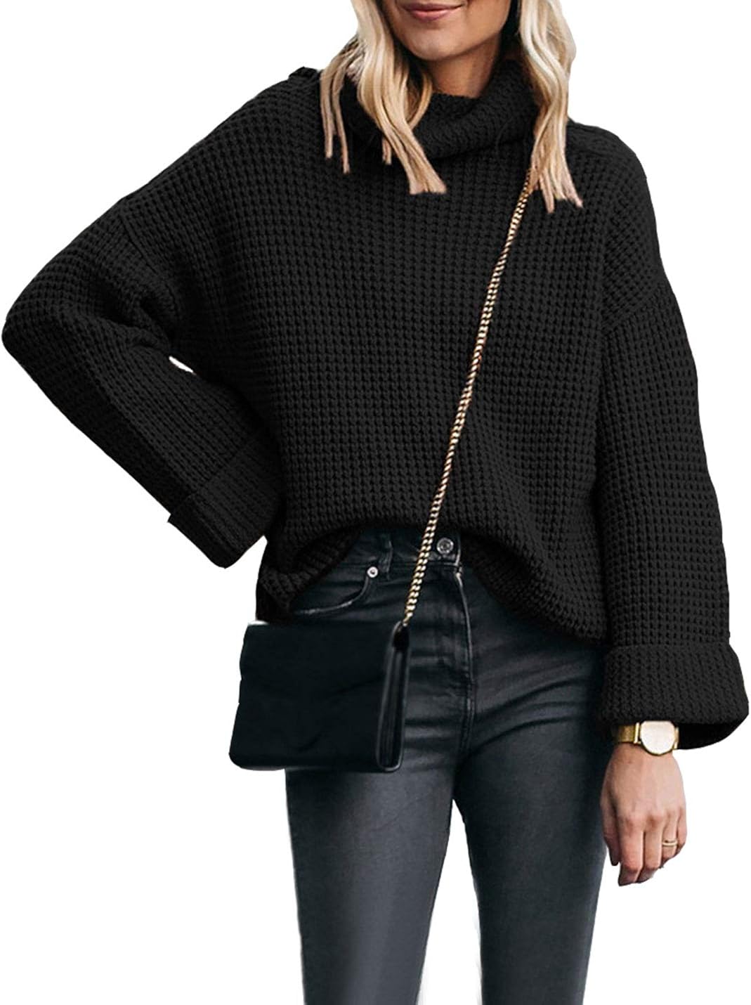 baggy turtleneck