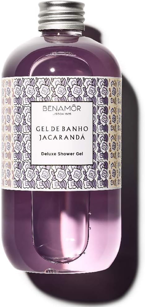 Benamôr - Jacarandá Shower Gel with Aloe Vera - Body, Hands and Face - Hydrating and Softening Body Wash - Delicate Floral Scent, Paraben Free, Vegan - 500 ml Bottle