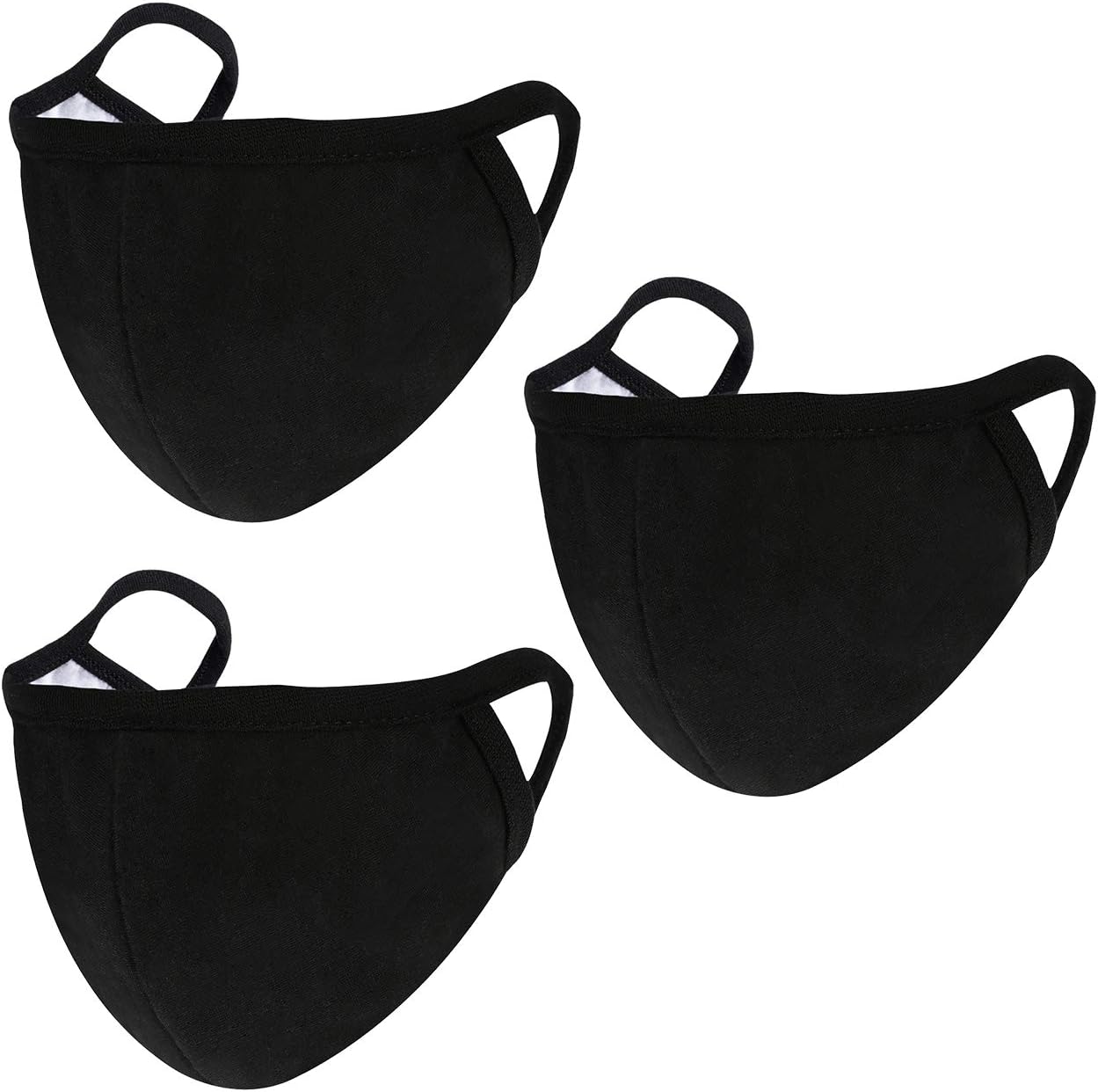 3 Pack Fashion Face Mask Unisex - Adjustable Reusable Cotton Warm Mouth Mask Cover for Outdoor