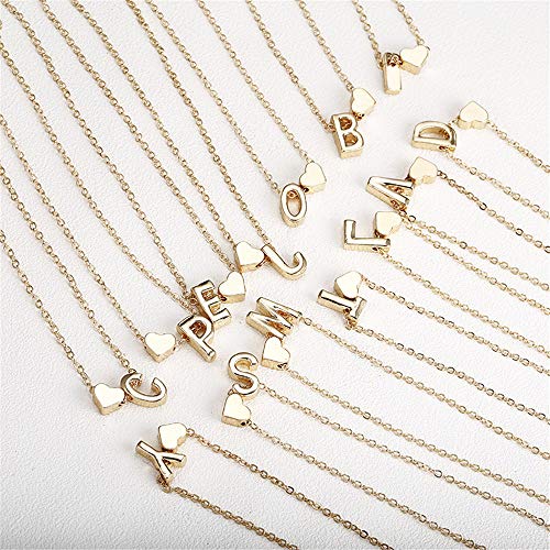 image for Thenxin Fashion Women Accessories Love Heart Initial Necklace Personal