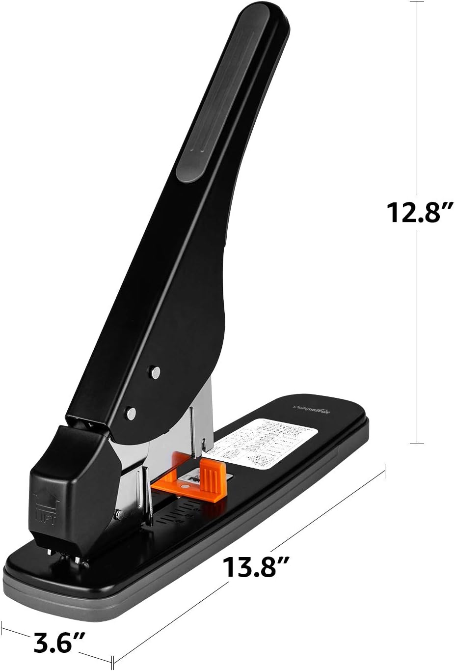 Amazon Basics Effortless Heavy-Duty Stapler, 210 Sheets, Black - Image 5