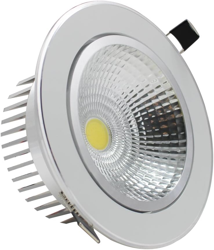 SZFC LED Recessed Ceiling Light Cool White 5500-6000k COB Spot Downlight AC85-265V (15W) [Energy Class A+]