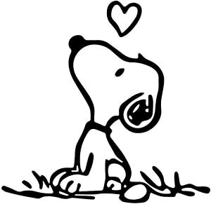 KamiDesigns Snoopy Puppy Love Decal- Vinyl 3
