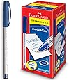 Caneta Esferográfica Trilux 032 Ponta Media 50 Unidades, Faber-Castell, Azul