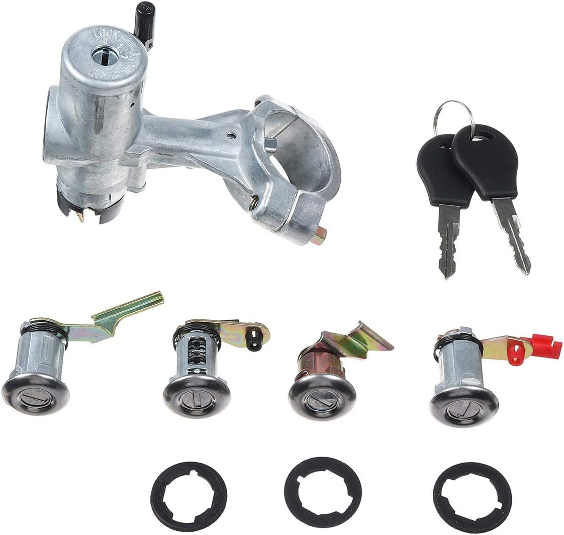 AZB Car Switches Car Start Switch Kits New Ignition Barrel Door Lock + SWITCH + Barn Lock for Nissan for Patrol GQ Y60 1988-1998