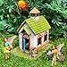 Mood Lab Fairy Garden Kit - Miniature Fairy Garden Figurines with Accessories - Set of 5 pcs - Hand Painted Kit for Outdoor or House Decor