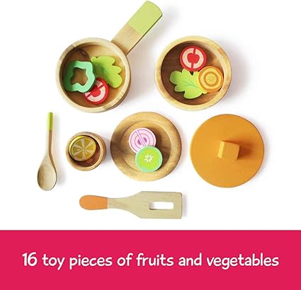 wooden cooking set toy