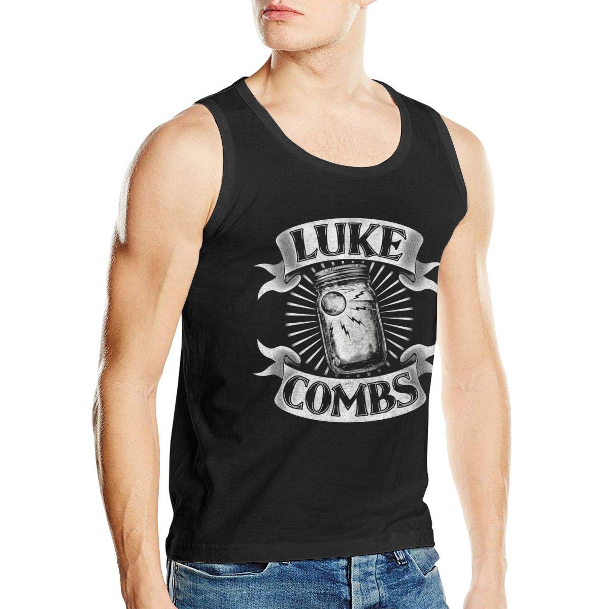 Briansmith Luke Combs Essential Workout Bodybuilding Ness Black T Shirt