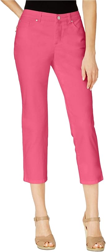 pink capri jeans