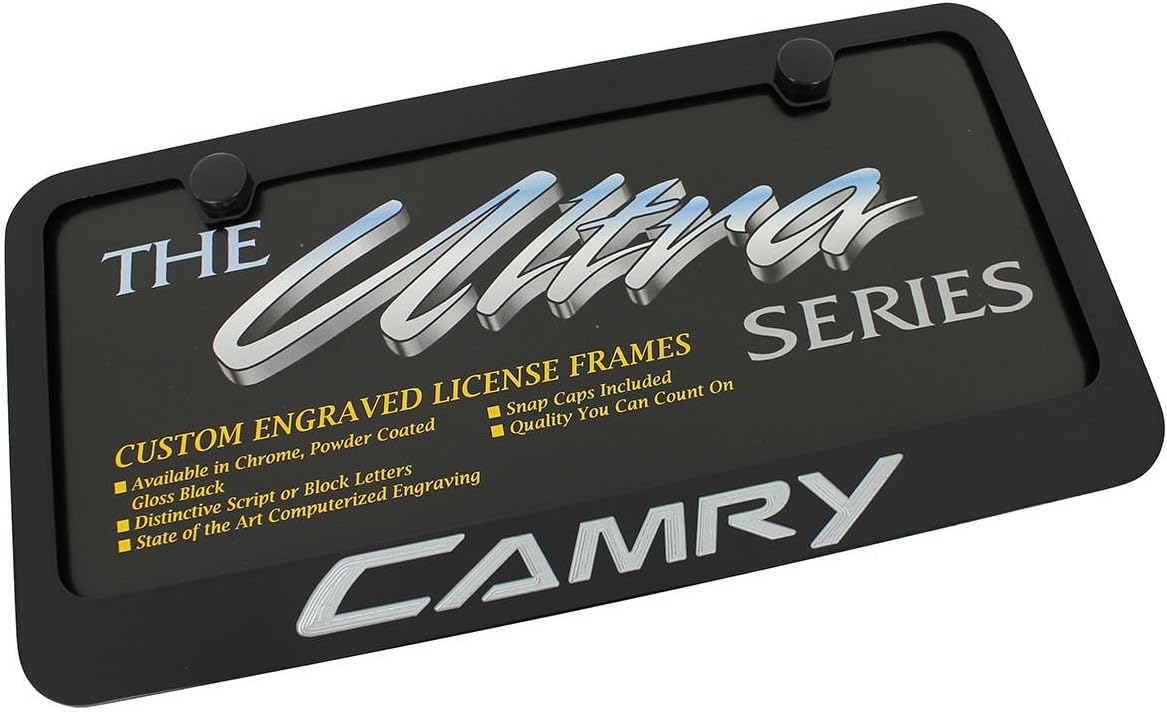 Toyota Camry Black License Plate Frame Automotive