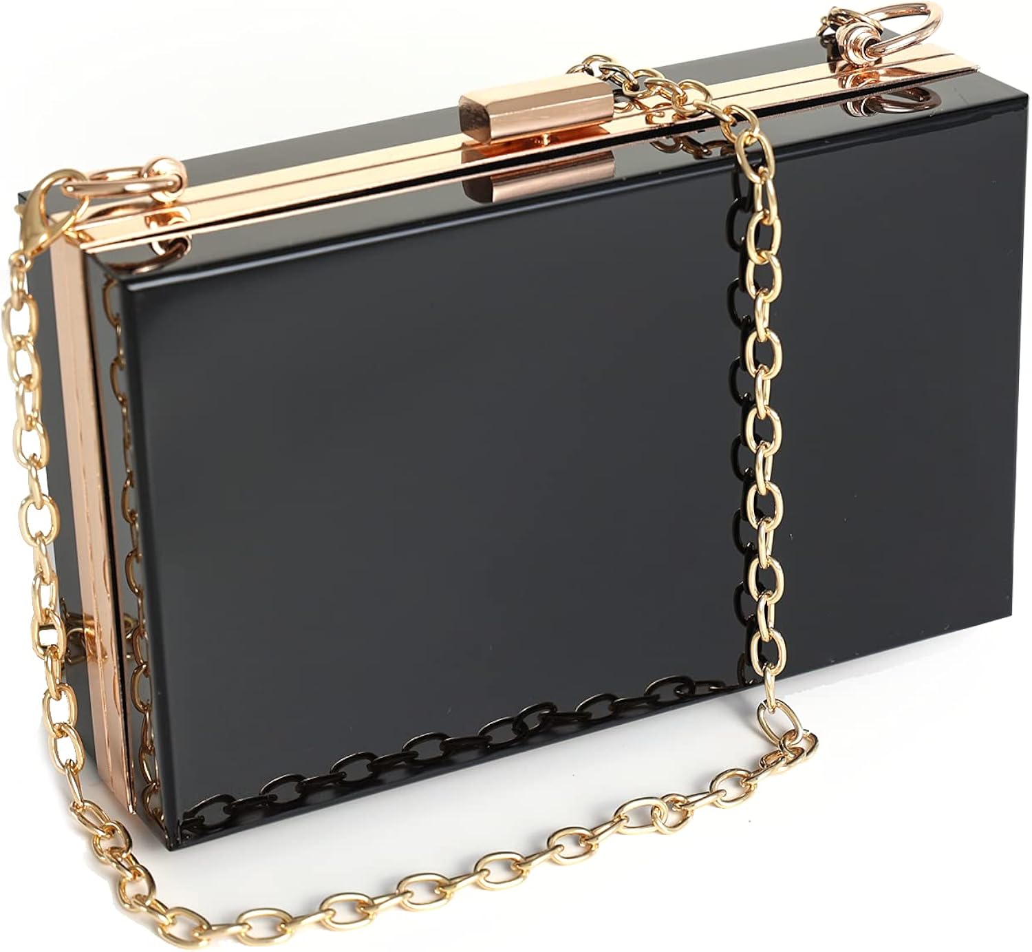 clear and gold purse