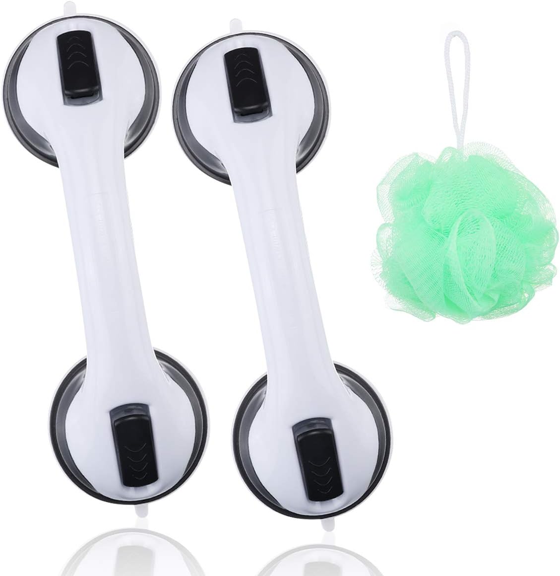 CAMTOA Suction Grab Bar,2 Pack Suction Shower Handle,Bathroom Balance Bar,Safety Hand Rail Support,Non Skid - Handicap, Elderly, Injury, Senior Assist Bath Handle: Health & Personal Care