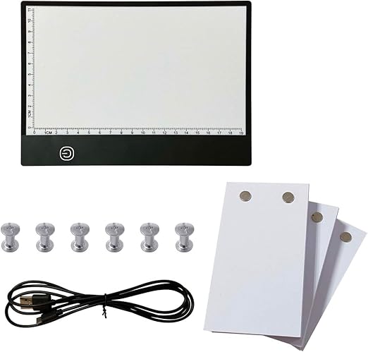 kit de libro plegable: papel de animación de 270 hojas con tornillos extraíbles y caja de