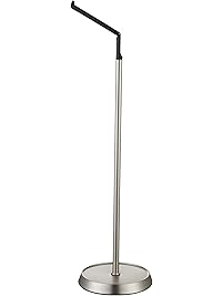 AmazonBasics Free Standing Toilet Paper Stand with Reserve - Black/Nickel