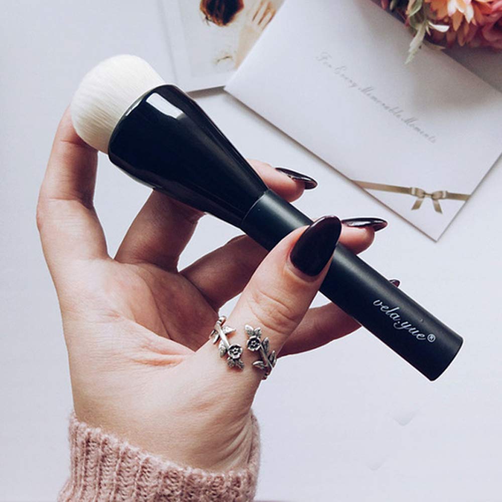 vela yue PRO Foundation Brush Large Flawless Full Coverage Buffing Blending Complexion Base Corrector Powder Contour Makeup Brush: Beauty