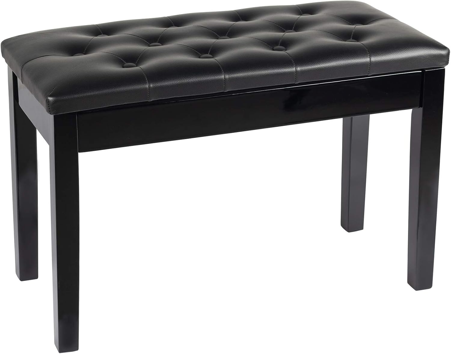 Grandma Shark Elegante Klavierbank aus Holz für zwei Personen mit