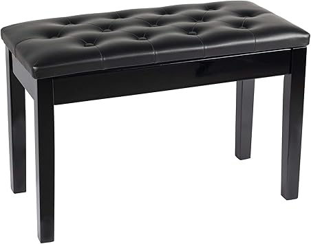 Grandma Shark Elegante Klavierbank aus Holz für zwei Personen mit