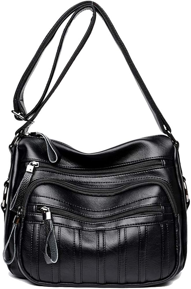 Coolives Women's Casual Crossbody Bag Shoulder Messenger Bag Black