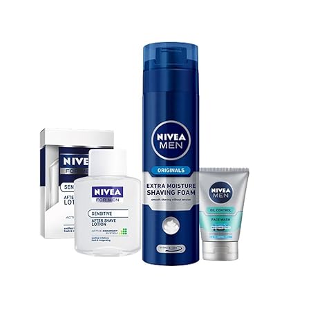 Nivea Men Face Wash Shaving Foam and Lotion Combo