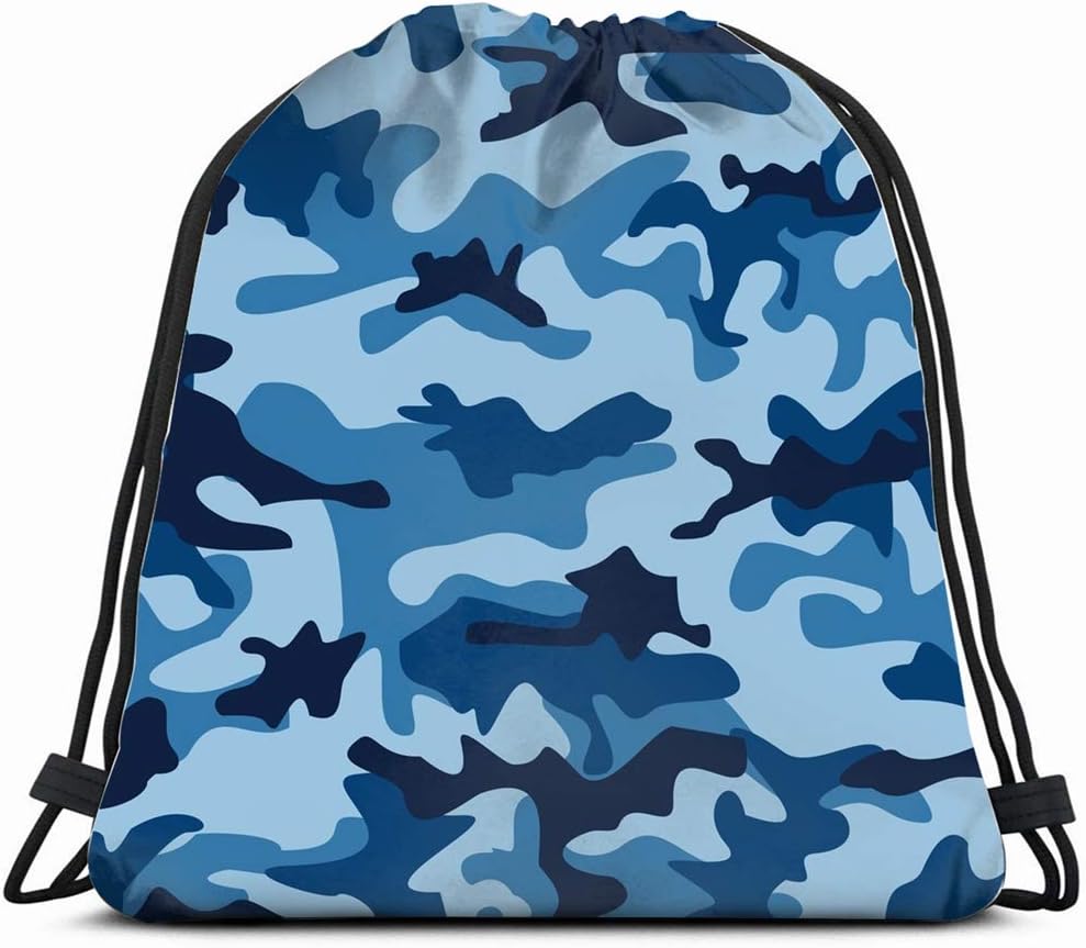 camouflage drawstring backpack