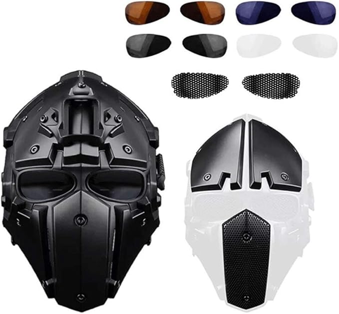 Lxhff Tactical Outdoor Riding Helmet Mask OnePiece Head