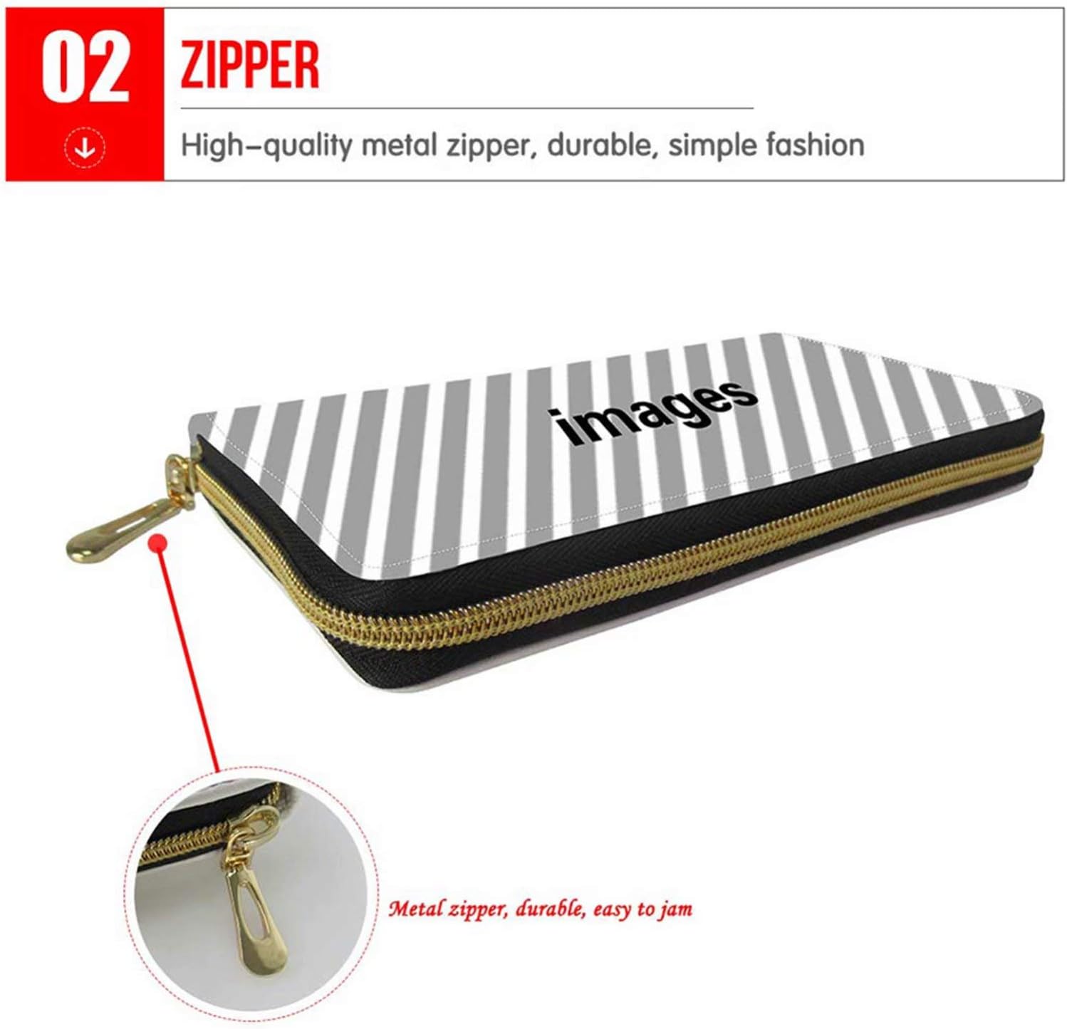 MODEGA Green Zipper Wallet for Women Ladies Casual Money Clips Credit Card Case Large Capacit Purse - Image 5