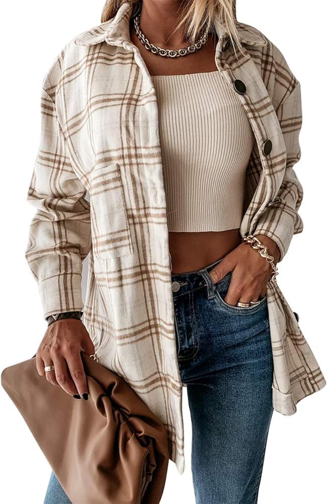 surchemise longue femme carreaux