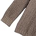 Merryfun Women's Hollow Knit V-Neck Blouse Pullover Loose Tops Sweater XL Khaki