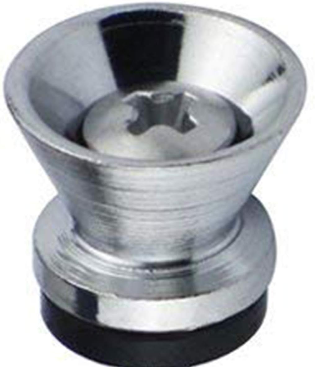 Strap Lock Buttons Black strap on guitar pack (Pack of 2pcs) (Chrome