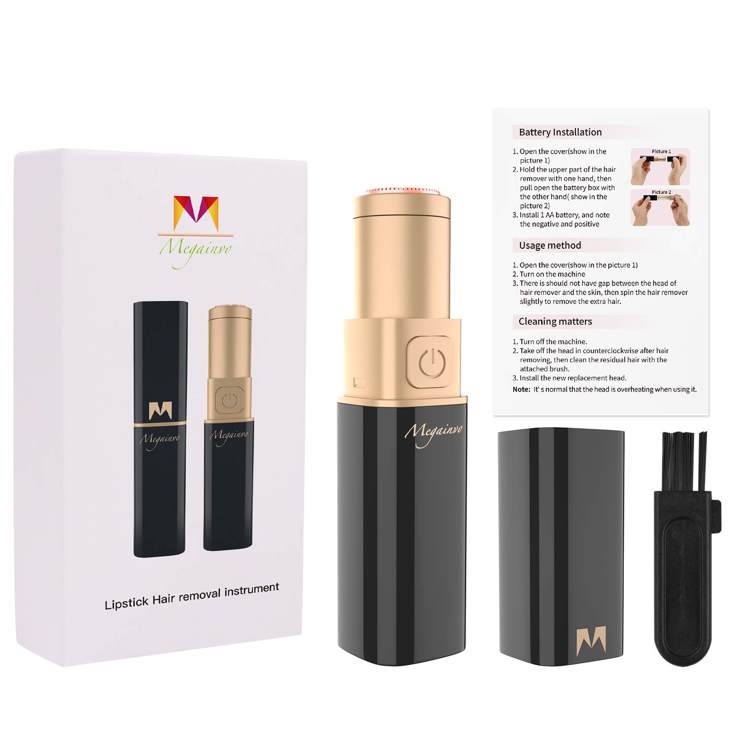 Facial Hair Removal Women Remover Pubic Finishing Touch Painless Rechargeable Face Razor for Ladies,Girls,Face,Peach Fuzz,Lip,Chin,Women\'s Mini Electric Face Trimmer Shaver