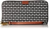 Fossil Women's Emma RFID Large Zip Wallet, Black, One Size