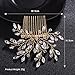 FXmimior Wedding Headpiece Crystal Rhinestone Hair Comb Hair Accessories for Bridal Bridesmaid Women (gold)