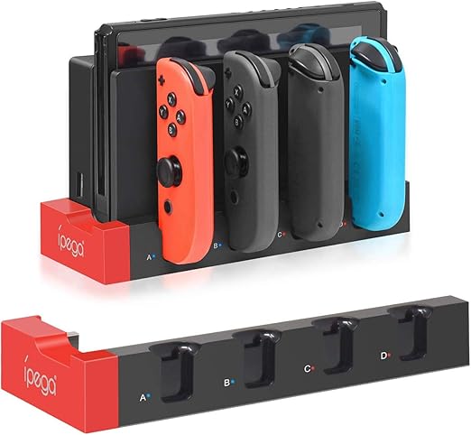 Amazon Nintendo Switch Joy Con 充電スタンド スイッチ ジョイコン 充電 スタンド 4台のjoy Con同時充電可能 急速充電 充電指示ランプ付き 周辺機器 アクセサリ