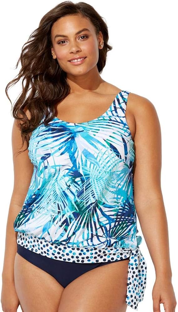 blouson bathing suits plus size