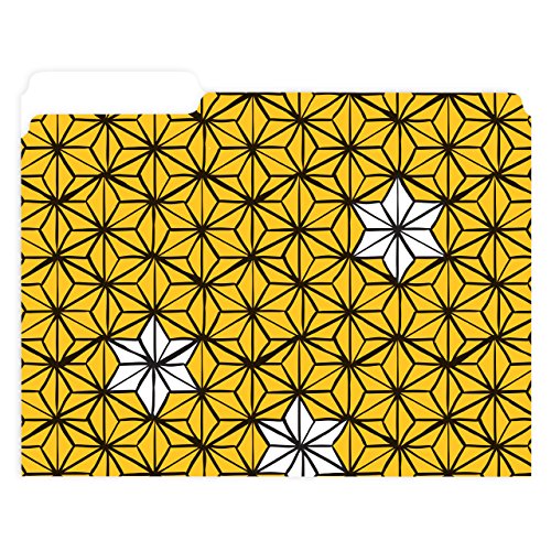 Geo Triangles File Folders -Set of 6, 3 designs, 2 folders per design -1/3-Cut Tabs, File Folder size: letter. Made in the USA.