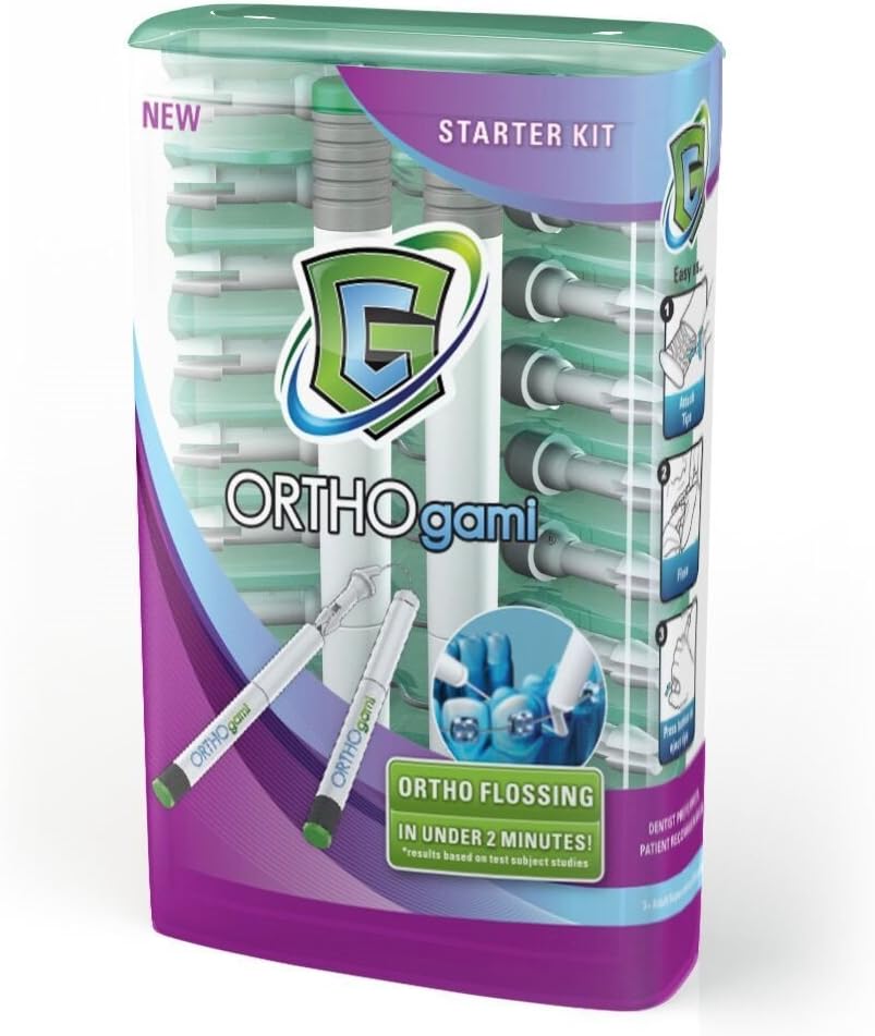 Gumchucks ORTHOgami Floss Starter Kit, For Braces