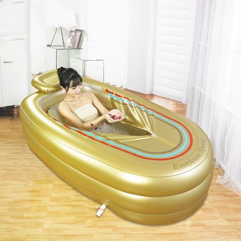 WW Bathtub Oversized Lengthening Inflatable Bathtub Thickened Adult Tub